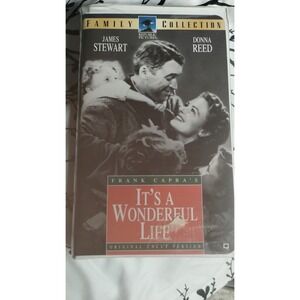 It's a Wonderful Life VHS Sealed Frank Capra Family Collection Republic‎ Pics